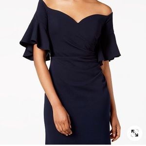 Calvin Klein Sweetheart Off-The-Shoulder Gown